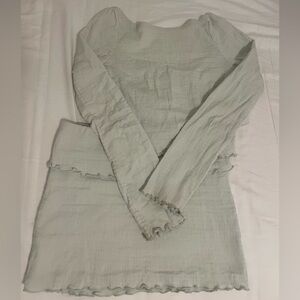 Free People Mint Green Skirt Set